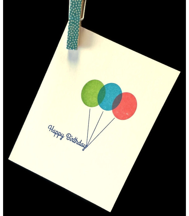 Balloons Birthday Cards (2 pack - Bright and Pastel)