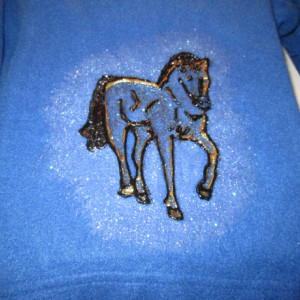 SNUGGIE: Handpainted with Horses coming & going
