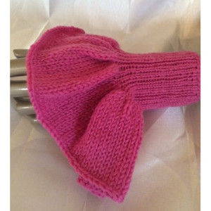 Knitted Pink Wrist Warmers