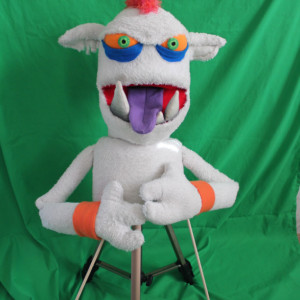 Oleg the Powerful Handmade OOAK Puppet Monster Custom Fun for Everyone half-body