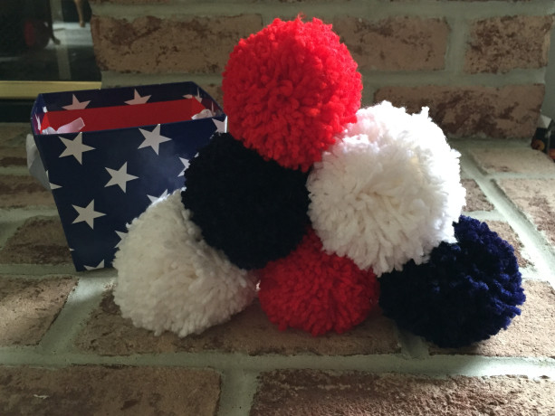 Red, White and Blue Indoor Snowball Fight
