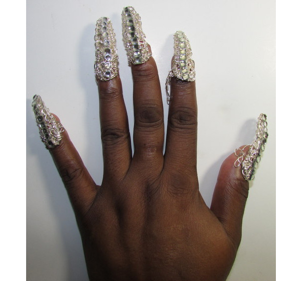 Silver fingernail jewelry to protect and style your nails for any