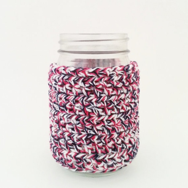 Red White and Blue Mason Jar Cozy