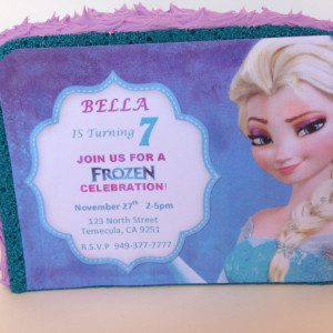 3D Frozen Cake Invitation