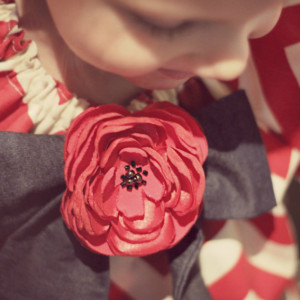 Red Poppy Flower Hedband