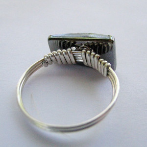 Swarovski Crystal  Sterling Silver Ring