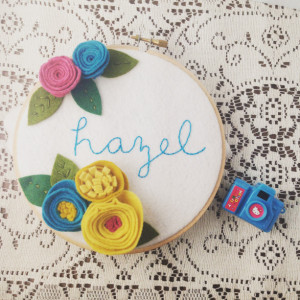 Sweet Girl's Personalized Name Wall Art