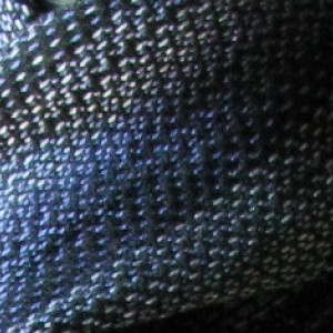 Handwoven Scarf - Black, silver & periwinkle / Eco-Friendly Tencel
