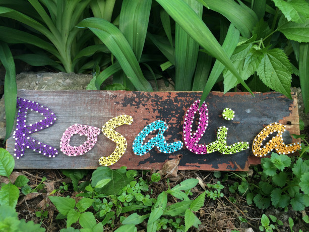 String Art - Name Pieces - Girl Themed