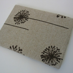 Dandelion cotton canvas fabric iPad mini sleeve cover case