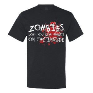 Zombies Love You For What's on the Inside - Men's T-Shirt - Funny - Halloween
