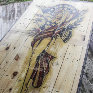 Sailor Jerry, "Lady Liberty" Dining Table