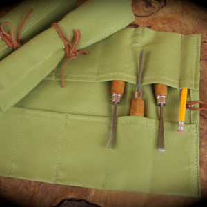 Large Wasabi Canvas Tool Roll