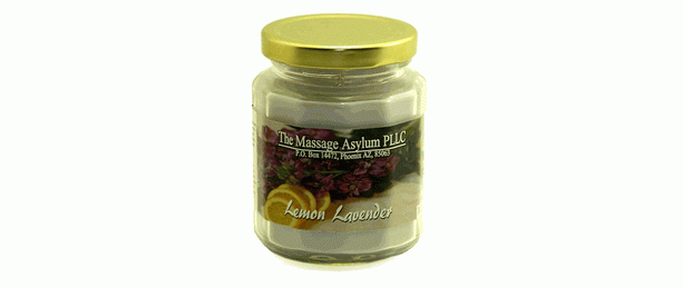 4 oz Lemon Lavender scented Lotion Candle