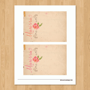 Rose & Swirls Printable Stationery