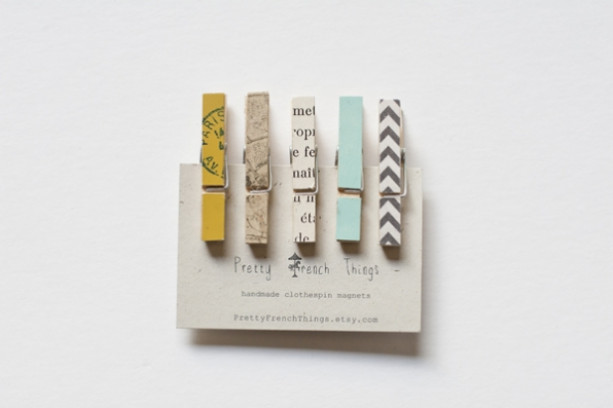 Mini Clothespin Magnets