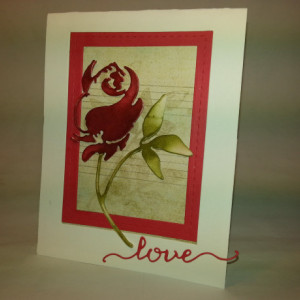Red Rose (set of two cards)