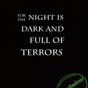 For The Night Is Dark T-Shirt GoT Melisandre Fan