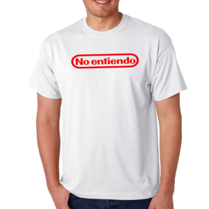 Nintendo Geek T-Shirt (Spanish Parody)