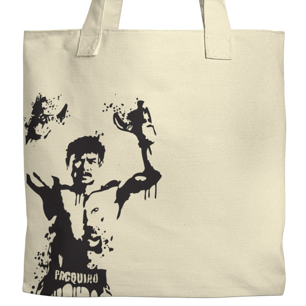Manny Pacquiao Boxing Canvas Tote | aftcra