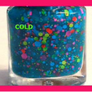 Color Changing Glitter Nail Polish - Mood Nail Polish - PEACOCK FEATHERS - Custom Blended Polish/Lacquer - 0.5 oz Full Sized Bottle