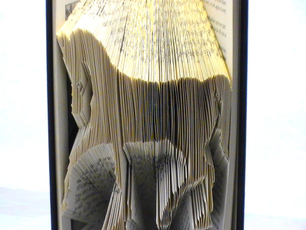Horse Book Origami - Custom Horse Folded Book Art