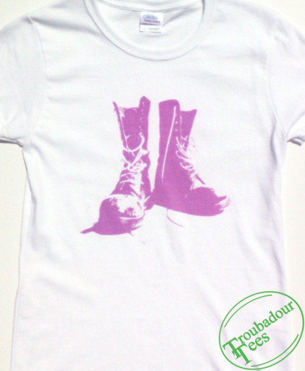 Pink Combat Boots T-Shirt