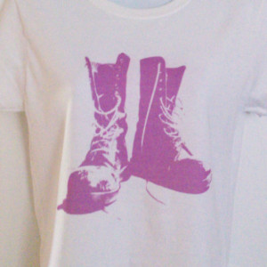 Pink Combat Boots T-Shirt