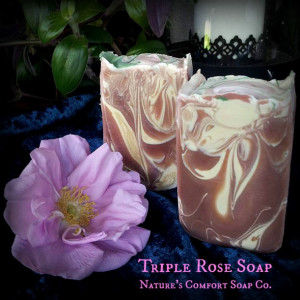 Triple Rose Cold Process Soap 