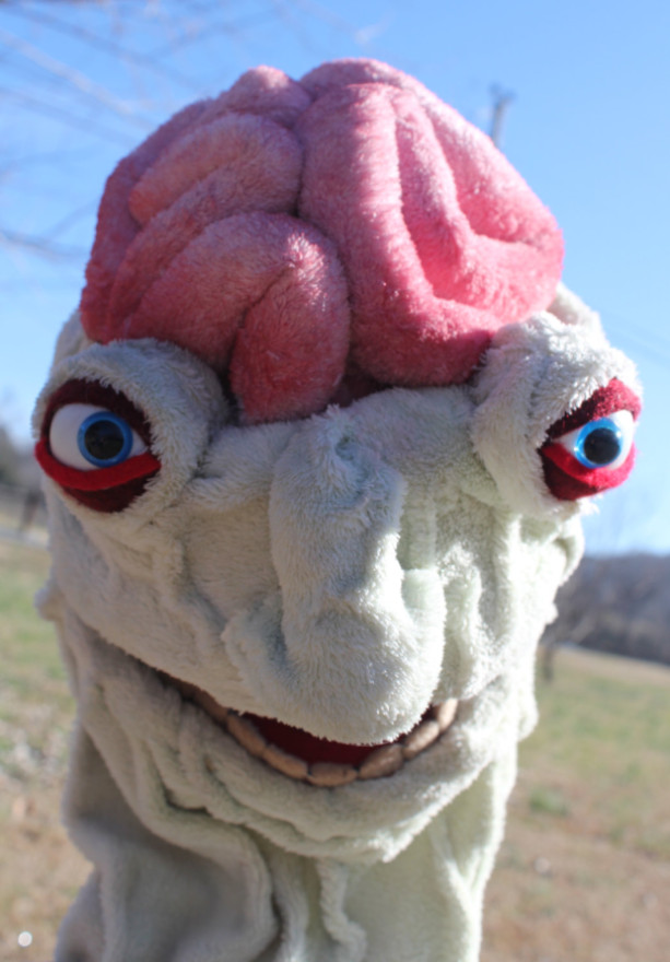 Screep the creep Handmade OOAK Puppet Monster Custom Fun for Everyone half-body soft sculpture
