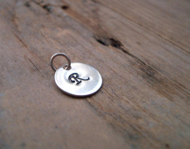 Add On Personalized Initial Silver Charm