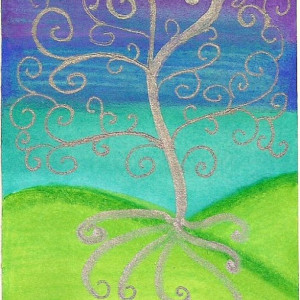 Midnight Tree of Life ACEO