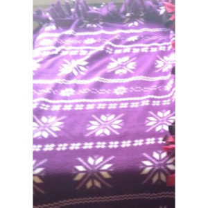 'Purple Snowflake' Blanket
