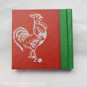 Sriracha Book - a hot little handmade keepsake blank sketchbook - hot sauce Collectible notebook journal diary gift red