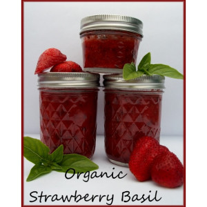 Organic Strawberry Basil Preserves