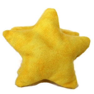 Star Bean Bags Bright Yellow Flannel (Set of 5) Educational Sensory Toys Homeschool (Includes US Shipping)