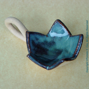 Small Stoneware Star Shaped Handled Pottery Scoop