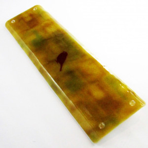 Handmade Fused Glass Hors D'oeuvres Tray with Torronte Design