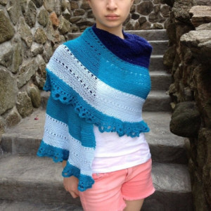 Trieste Knitted Summer Weight Shawl