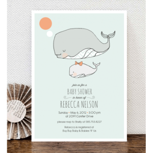 Little Squirt Baby Shower Invitation - Custom Print Ready Shower Invitation