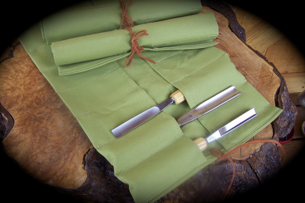 Extra Large Wasabi Canvas Tool Roll