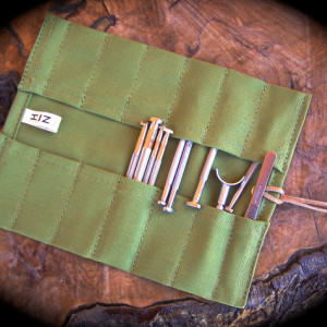 Extra Small Wasabi Canvas Tool Roll