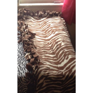 Chocolate Zebra Blanket